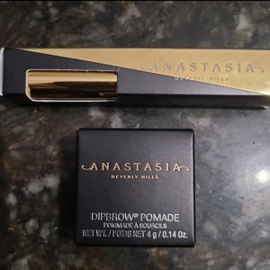 Anastasia AUBURN Dipbroe Pomade and Dipbrow gel.